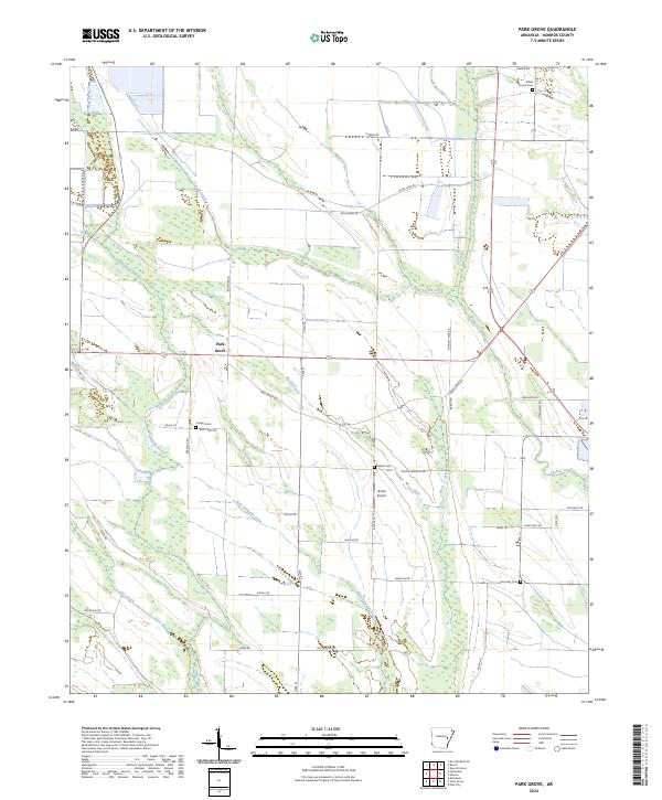 Park Grove, AR — USGS 7.5-minute topo (2024)