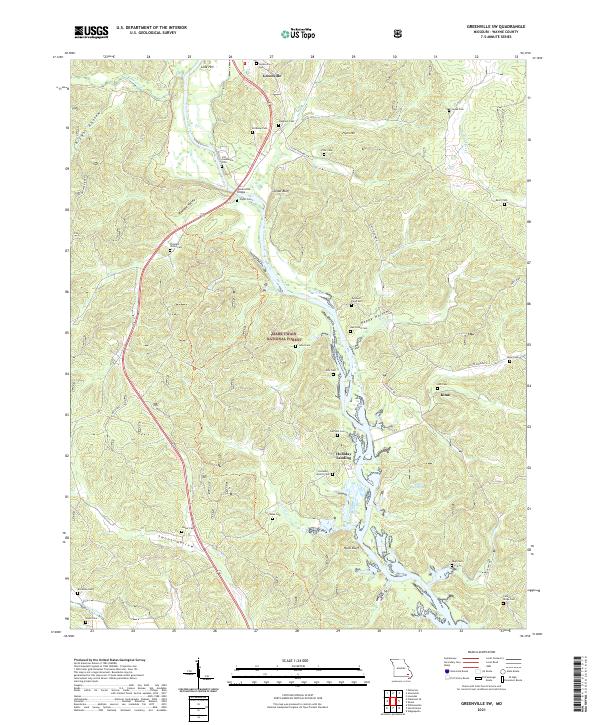 Greenville SW, MO — USGS 7.5-minute topo (2021)