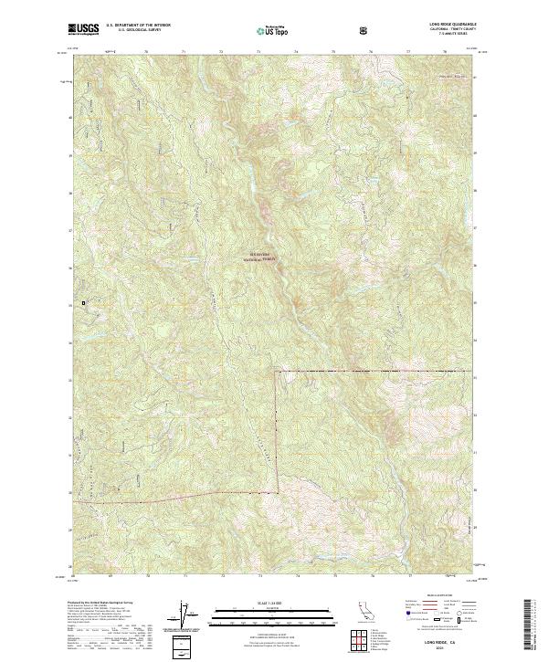 Long Ridge, CA — USGS 7.5-minute topo (2021)