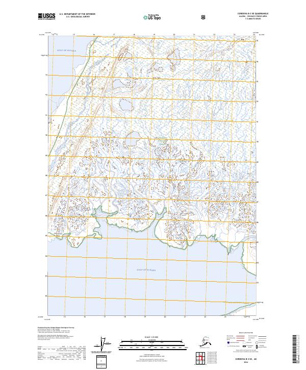 Cordova B-3 SE, AK — USGS 7.5-minute topo (2024)