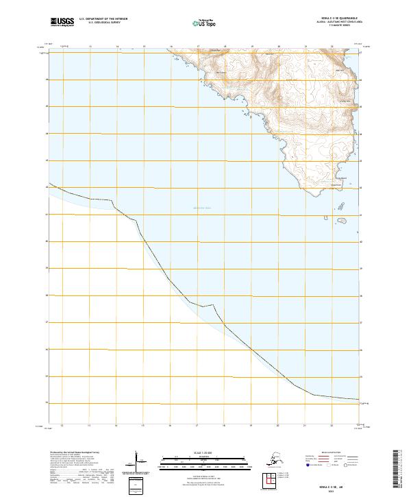 Kiska C-3 SE, AK — USGS 7.5-minute topo (2021)