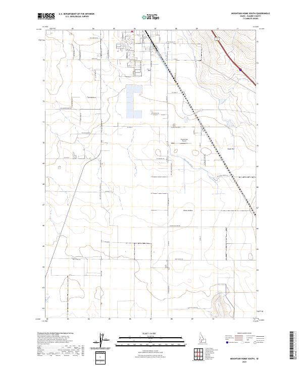Mountain Home South, ID — USGS 7.5-minute topo (2023)