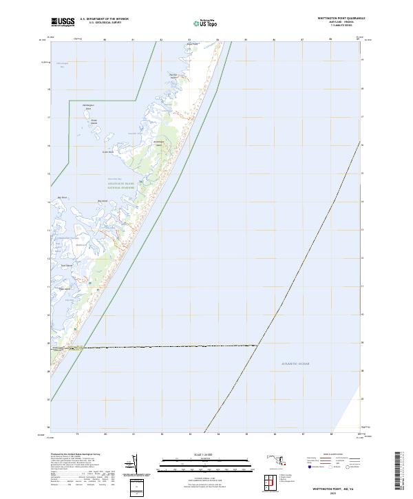 Whittington Point, MD-VA — USGS 7.5-minute topo (2023)