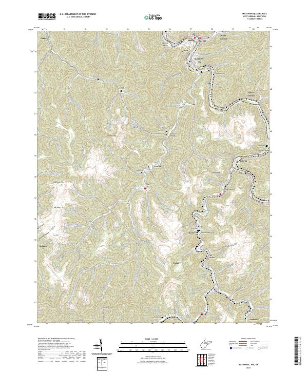 Matewan, WV-KY — USGS 7.5-minute topo (2023)