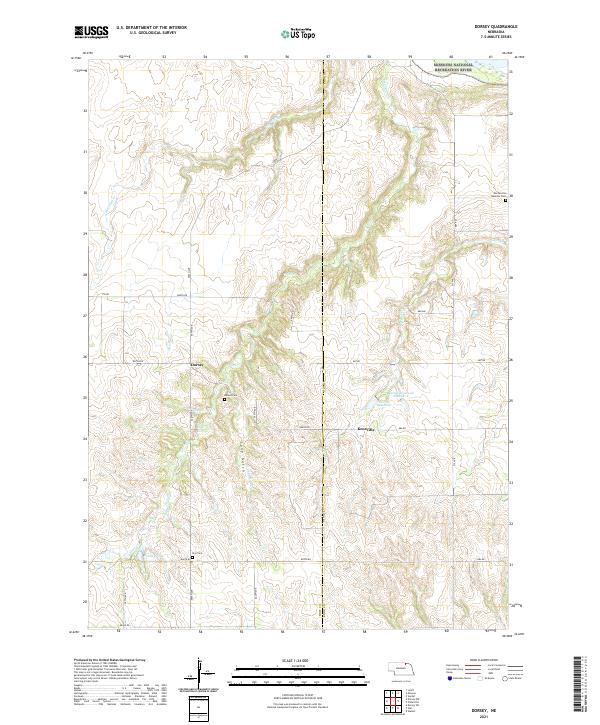 Dorsey, NE — USGS 7.5-minute topo (2021)