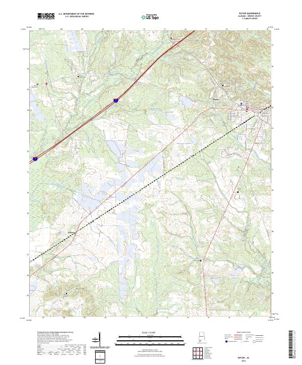 Eutaw, AL — USGS 7.5-minute topo (2024)