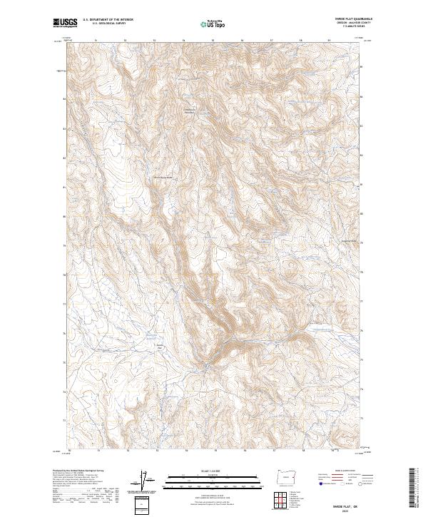 Swede Flat, OR — USGS 7.5-minute topo (2023)