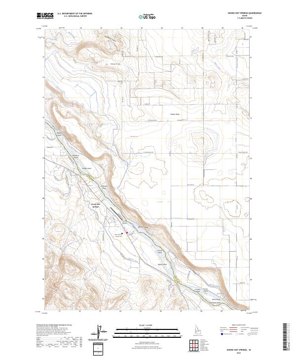 Givens Hot Springs, ID — USGS 7.5-minute topo (2023)