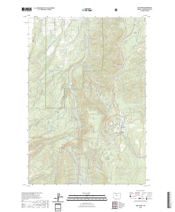 Dog River, OR — USGS 7.5-minute topo (2024)