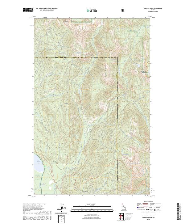 Caribou Creek, ID — USGS 7.5-minute topo (2024)