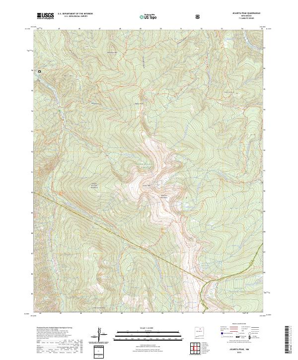 Jicarita Peak, NM — USGS 7.5-minute topo (2023)