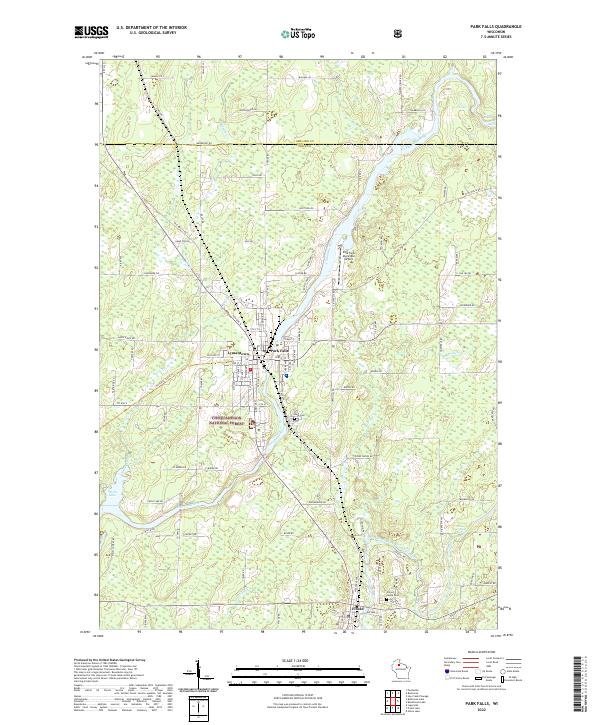 Park Falls, WI — USGS 7.5-minute topo (2022)