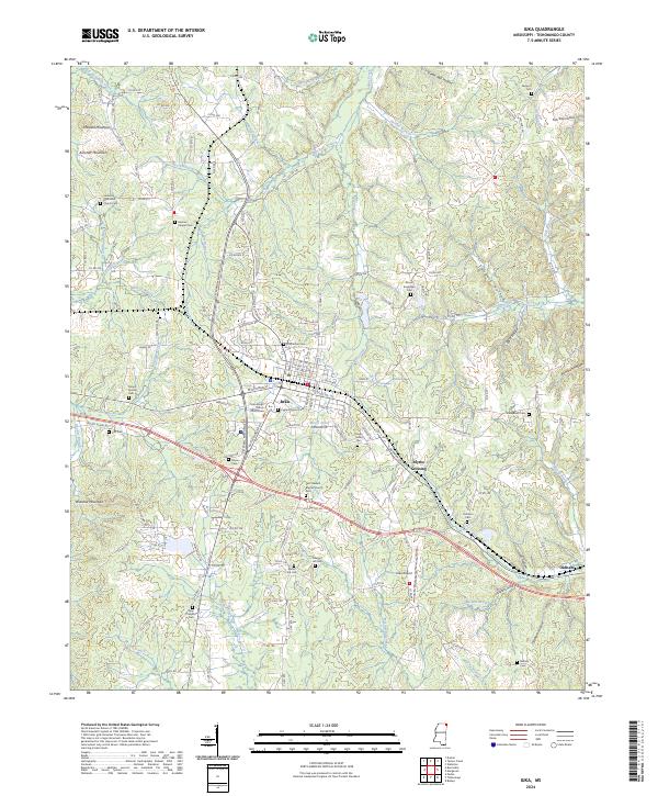 Iuka, MS — USGS 7.5-minute topo (2024)