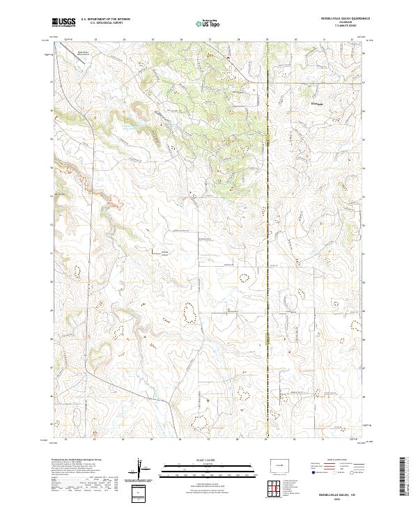 Russellville Gulch, CO — USGS 7.5-minute topo (2022)