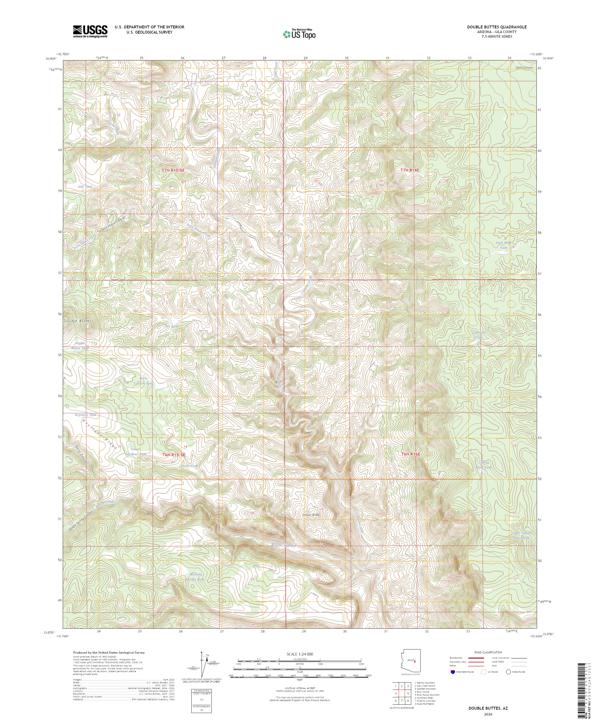 Double Buttes, AZ — USGS 7.5-minute topo (2026)