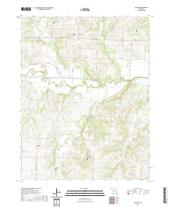 Dayton, MO — USGS 7.5-minute topo (2021)