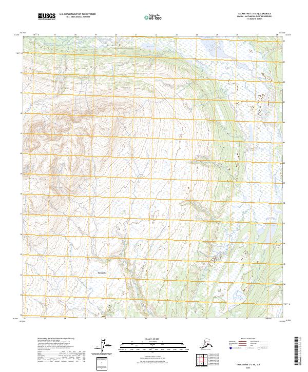 Talkeetna C-2 SE, AK — USGS 7.5-minute topo (2023)