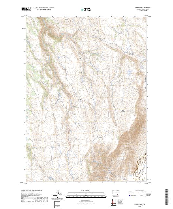Comegys Lake, OR — USGS 7.5-minute topo (2023)