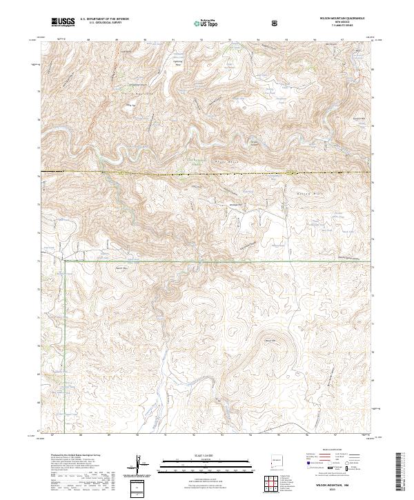 Wilson Mountain, NM — USGS 7.5-minute topo (2023)