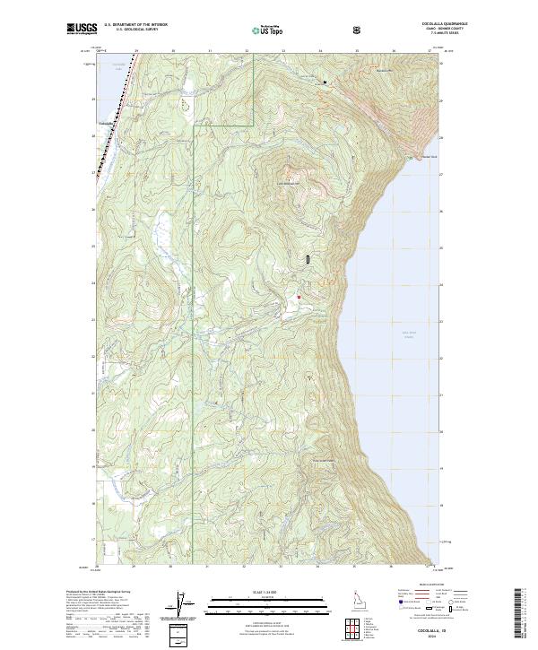 Cocolalla, ID — USGS 7.5-minute topo (2024)