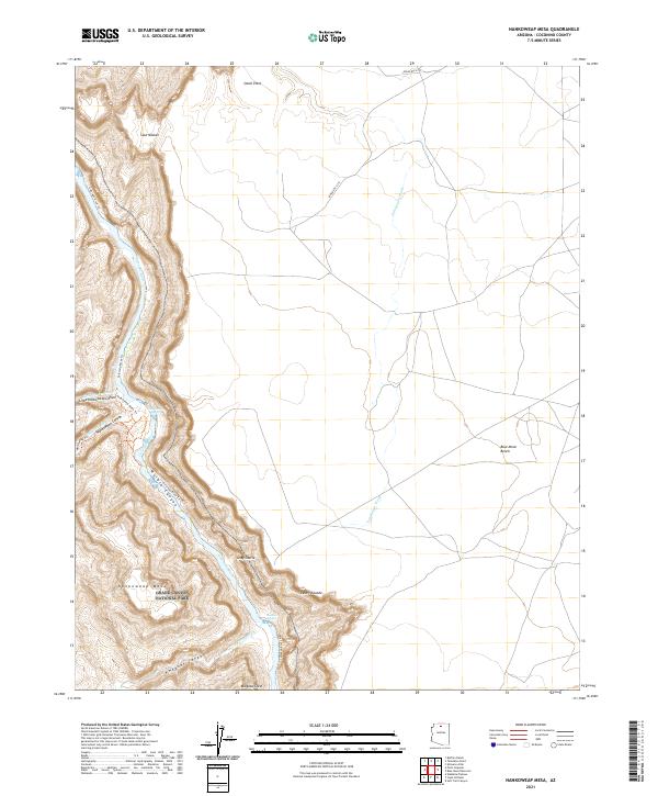 Nankoweap Mesa, AZ — USGS 7.5-minute topo (2021)
