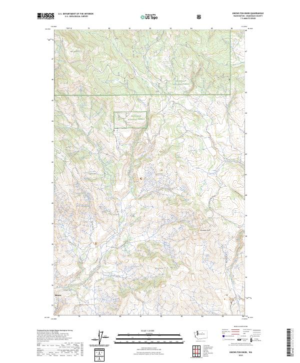 Knowlton Knob, WA — USGS 7.5-minute topo (2023)