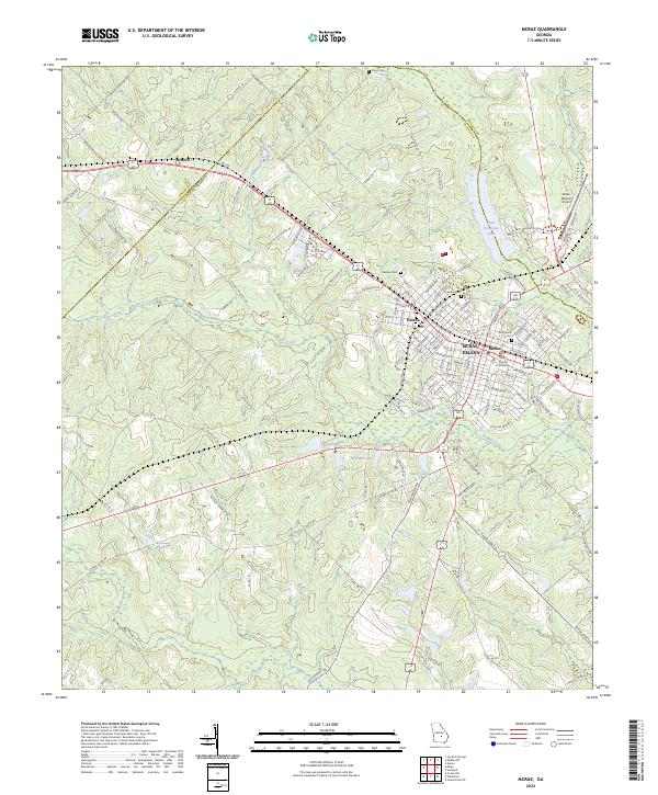 McRae, GA — USGS 7.5-minute topo (2024)