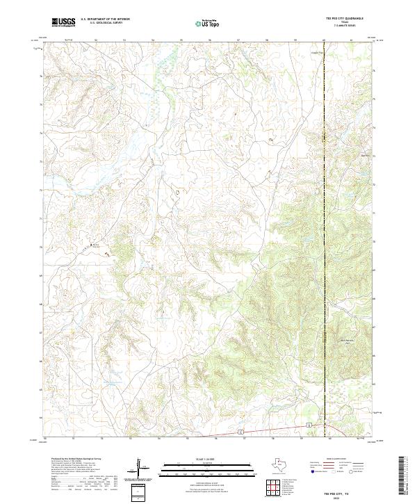 Tee Pee City, TX — USGS 7.5-minute topo (2022)