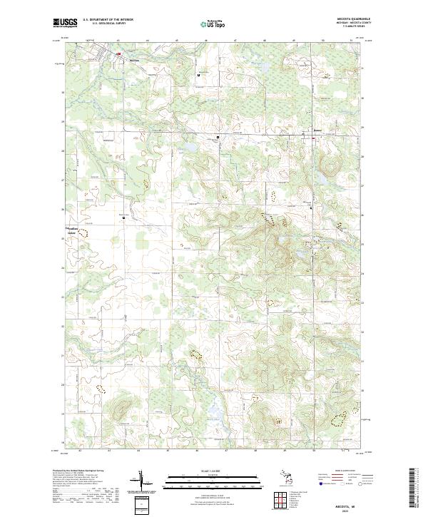 Mecosta, MI — USGS 7.5-minute topo (2023)