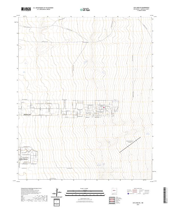 Los Lunas SE, NM — USGS 7.5-minute topo (2023)