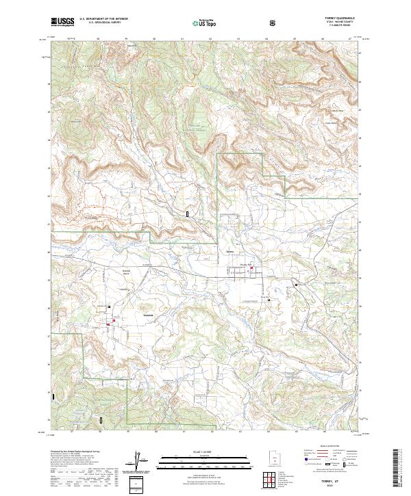 Torrey, UT — USGS 7.5-minute topo (2023)