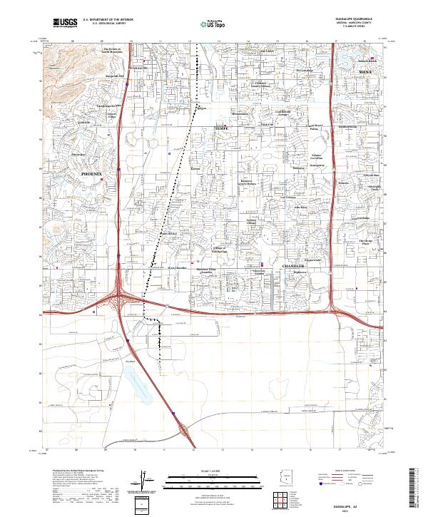 Guadalupe, AZ — USGS 7.5-minute topo (2021)