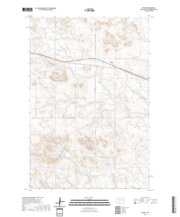 Griffin, ND — USGS 7.5-minute topo (2024)