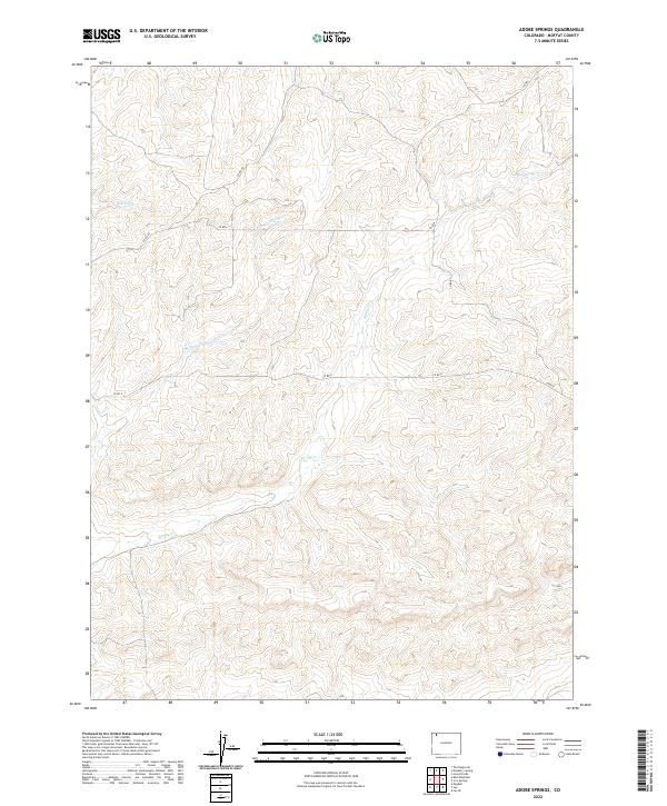Adobe Springs, CO — USGS 7.5-minute topo (2022)