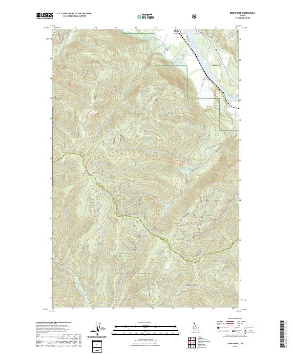 Derr Point, ID — USGS 7.5-minute topo (2024)