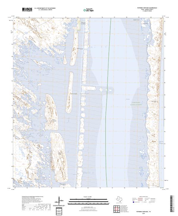 Potrero Cortado, TX — USGS 7.5-minute topo (2025)