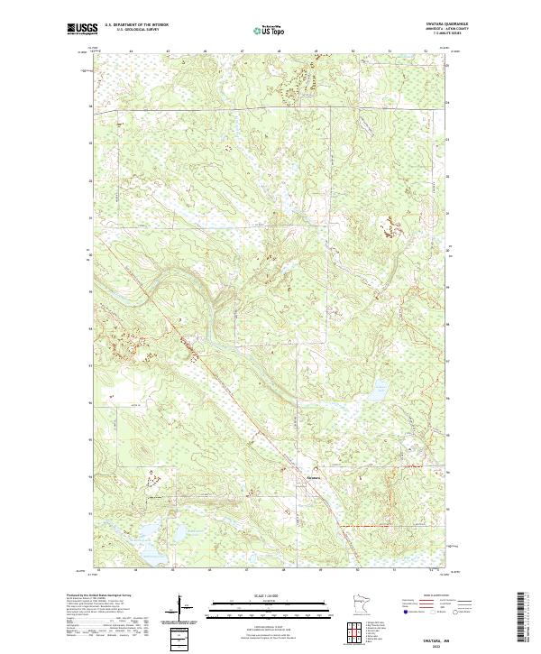 Swatara, MN — USGS 7.5-minute topo (2022)