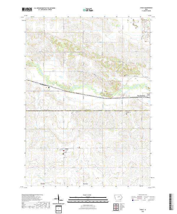 Stout, IA — USGS 7.5-minute topo (2022)