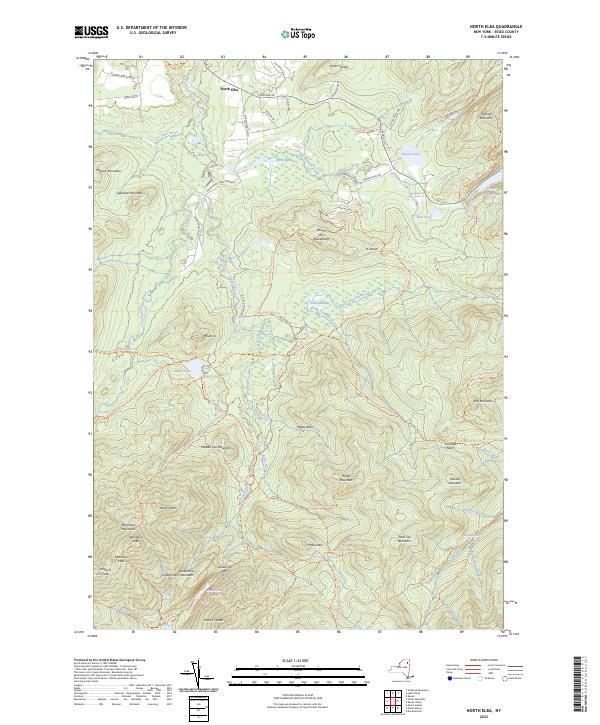 North Elba, NY — USGS 7.5-minute topo (2023)