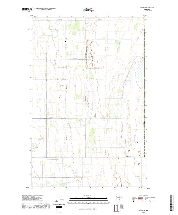 Angus SE, MN — USGS 7.5-minute topo (2022)