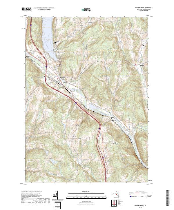 Whitney Point, NY — USGS 7.5-minute topo (2023)