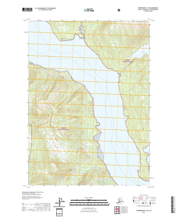Petersburg B-1 NW, AK — USGS 7.5-minute topo (2021)