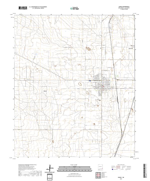 Eunice, NM — USGS 7.5-minute topo (2023)