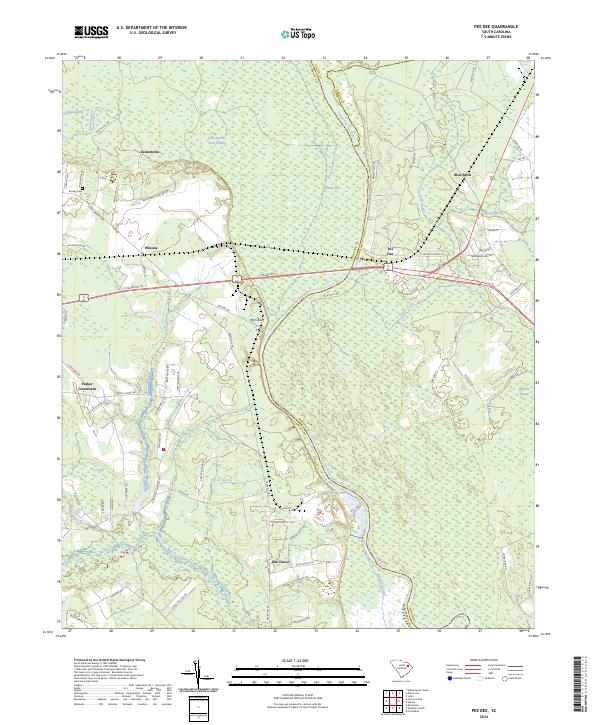 Pee Dee, SC — USGS 7.5-minute topo (2024)