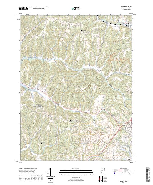 Jewett, OH — USGS 7.5-minute topo (2023)