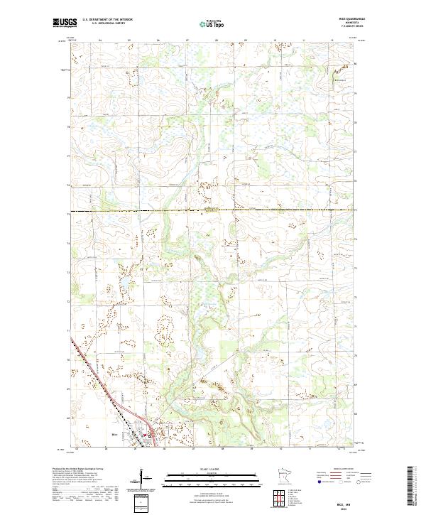 Rice, MN — USGS 7.5-minute topo (2022)