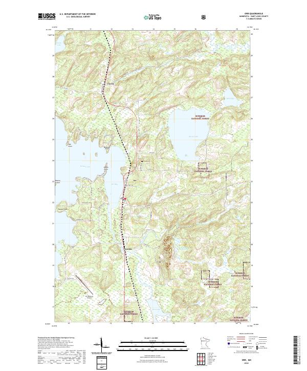 Orr, MN — USGS 7.5-minute topo (2022)