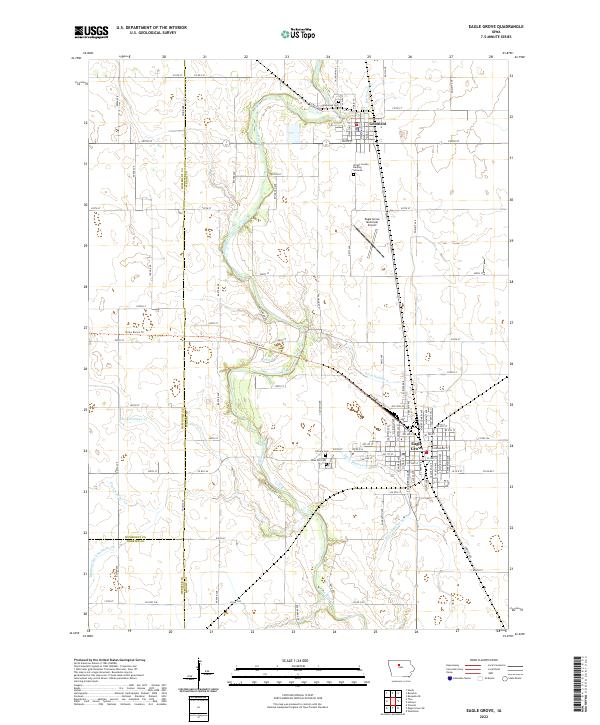 Eagle Grove, IA — USGS 7.5-minute topo (2022)