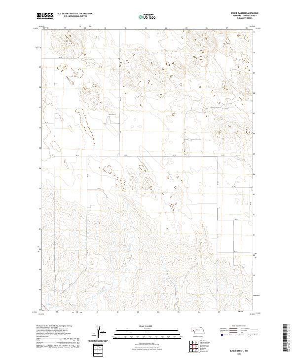 Buske Ranch, NE — USGS 7.5-minute topo (2021)