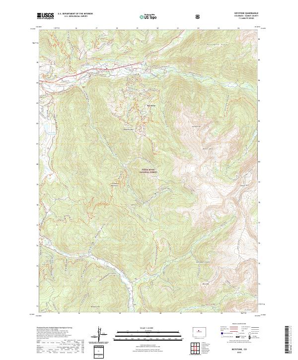 Keystone, CO — USGS 7.5-minute topo (2022)